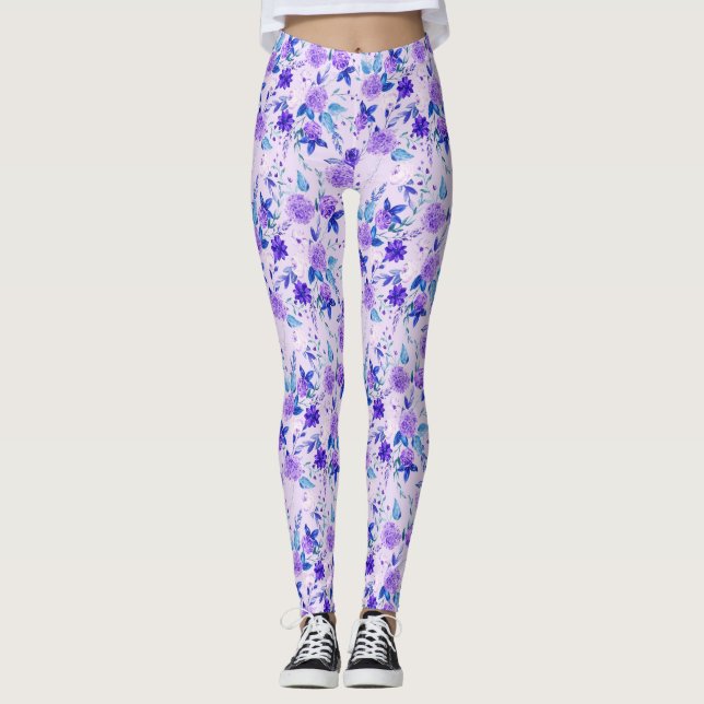 Floral Pattern  Leggings (Front)