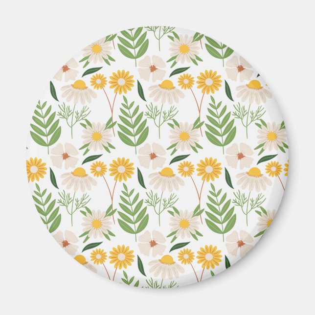 Floral Pattern Magnet (Front)