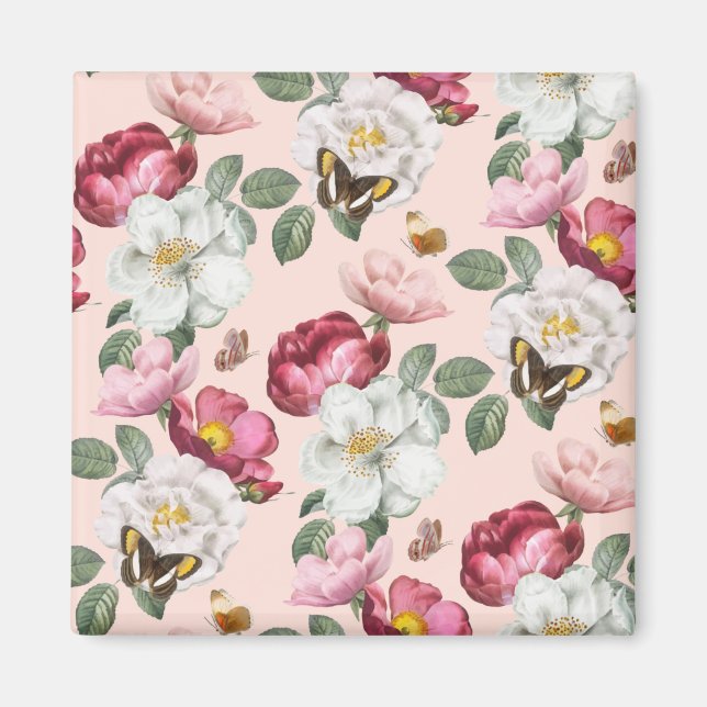 Floral Pattern Magnet (Front)
