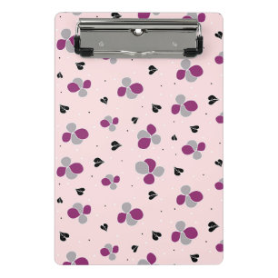 Floral pattern mini clipboard