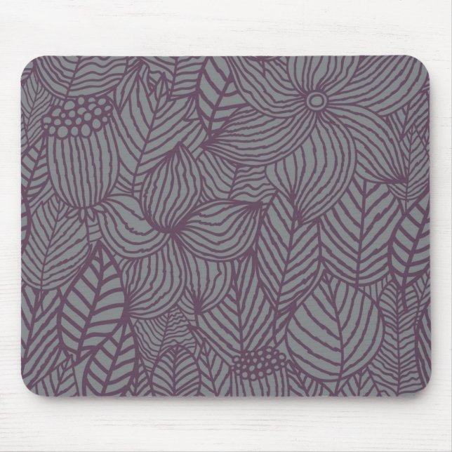 Floral Pattern Mouse Pad (Front)