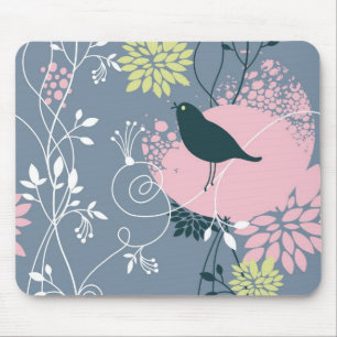 Floral Pattern Mouse Pad