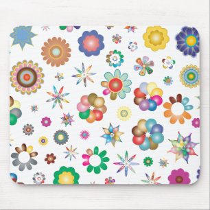 Floral Pattern Mouse Pad