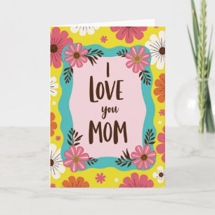 Floral Pattern Mum Card