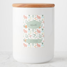 Floral pattern name and text personalised