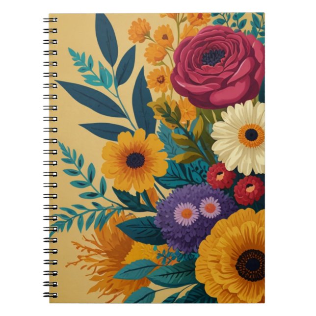 floral Pattern  Notebook (Front)