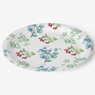 Floral Pattern paper plate