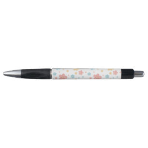 Floral Pattern Pen (White Base)