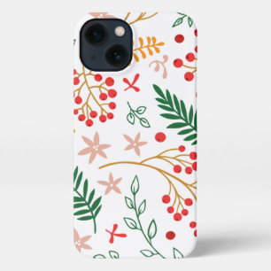 Floral Pattern Personalised Trendy Case-Mate iPhone 13 Case