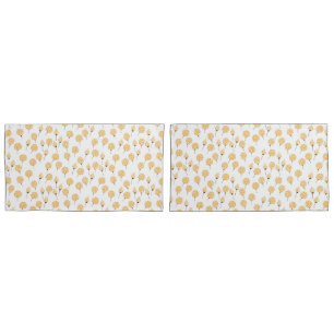 Floral pattern pillowcase