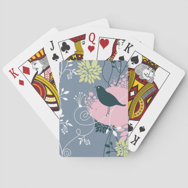 Floral Pattern Playing Cards (Back)