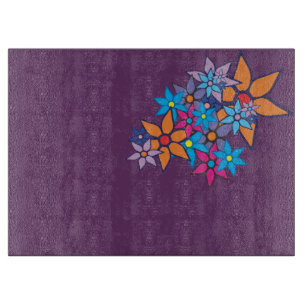 Floral Pattern Pop Art #5 Cutting Board