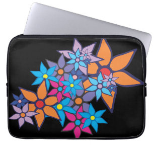 Floral Pattern Pop Art Laptop Sleeve