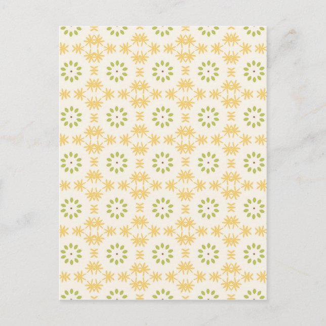 Floral Pattern Postcard (Front)
