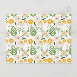 Floral Pattern Postcard
