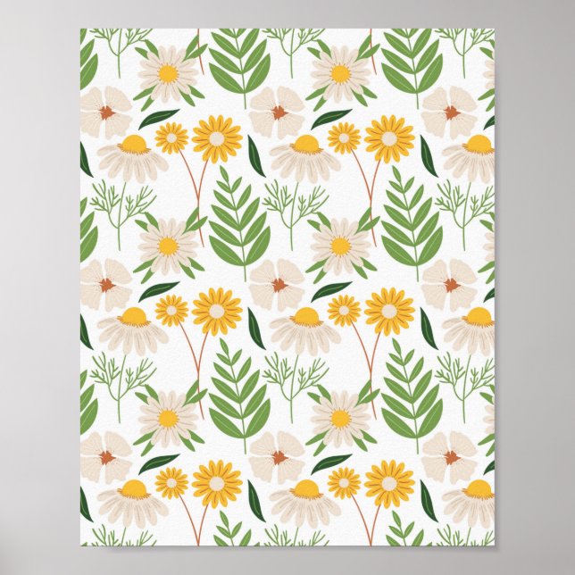 Floral Pattern Poster (Front)