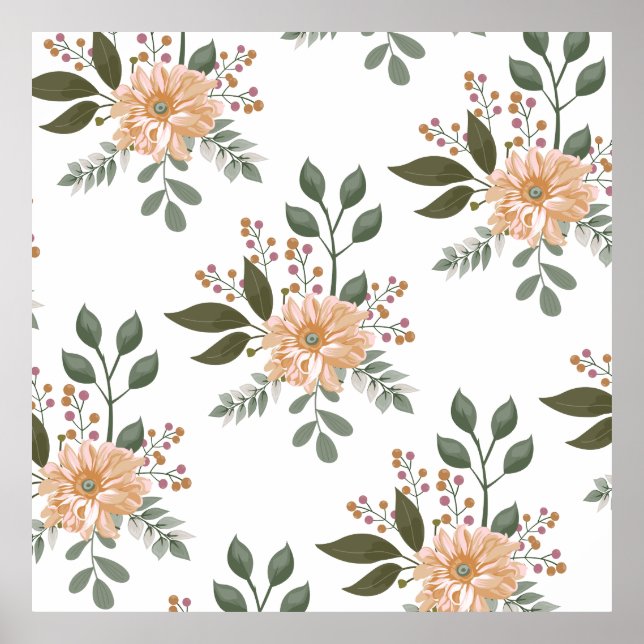 Floral Pattern Poster (Front)
