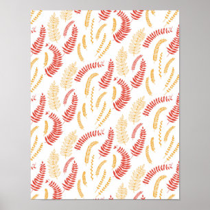 Floral pattern poster