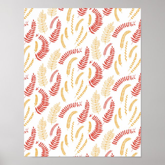 Floral pattern poster (Front)