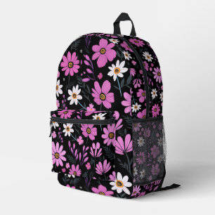Floral Pattern Printed Backpack
