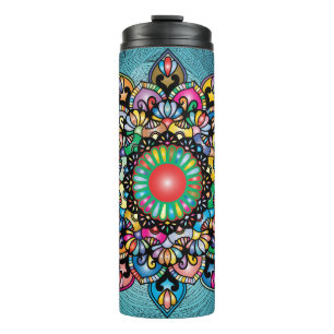 Floral Pattern Royalty Thermal Tumbler