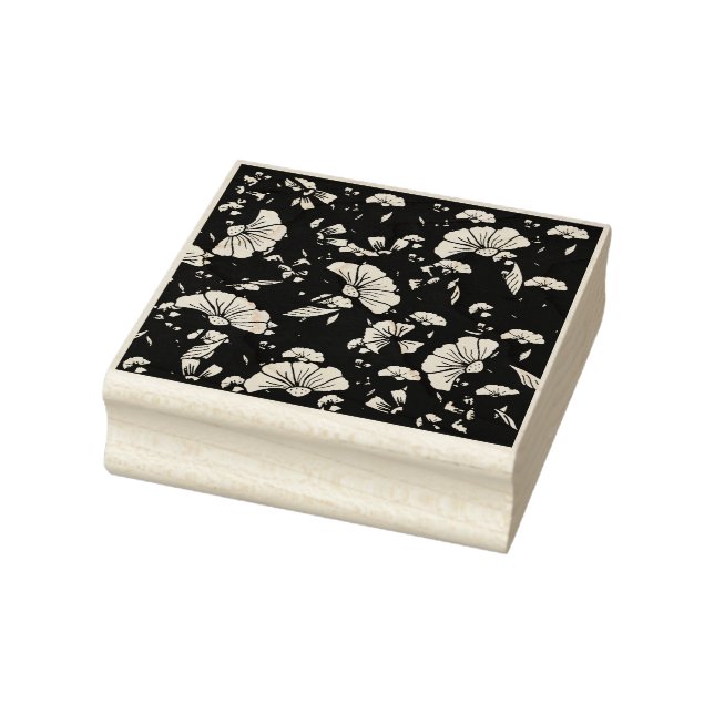Floral Pattern Rubber Stamp (Stamp)
