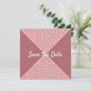 Floral Pattern Save The Date
