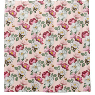 Floral Pattern Shower Curtain