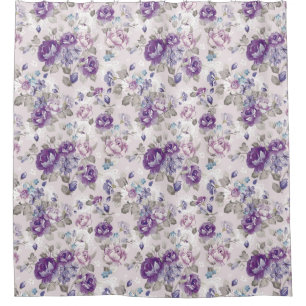 Floral Pattern Shower Curtain