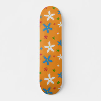 Floral Pattern Skateboard