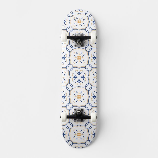 Floral Pattern Skateboard (Front)