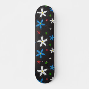 Floral Pattern Skateboard