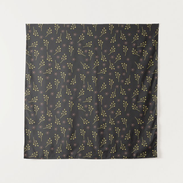 Floral pattern spring flowers tapestry (Front)