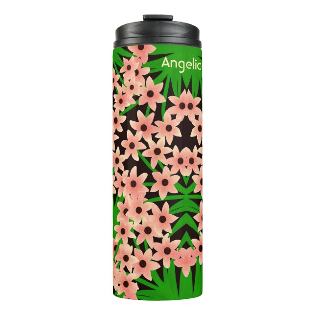 Floral pattern thermal tumbler (Front)