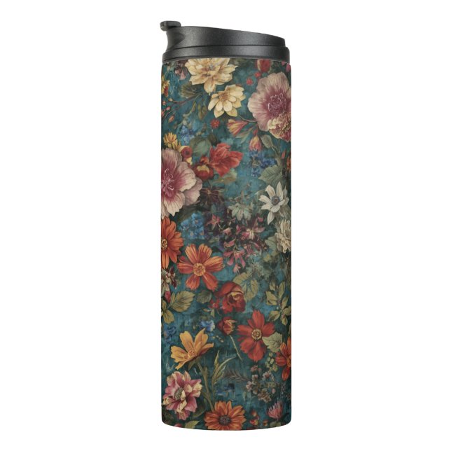 Floral Pattern Thermal Tumblers (Rotated Right)