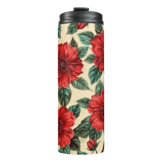 Floral Pattern Thermal Tumblers (Front)