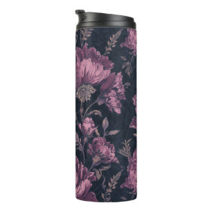 Floral Pattern Thermal Tumblers