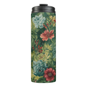 Floral Pattern Thermal Tumblers