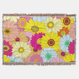 floral pattern throw blanket