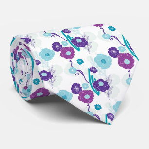 Floral pattern tie