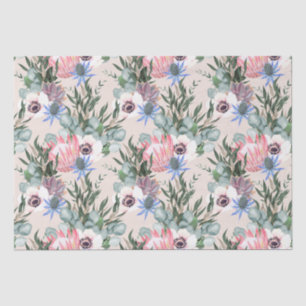 Floral pattern tissue paper
