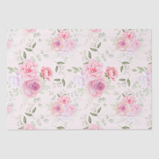 Floral pattern  tissue paper (Front)