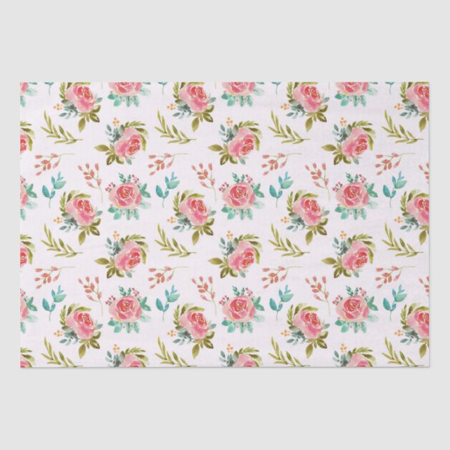Floral pattern  tissue paper (Front)