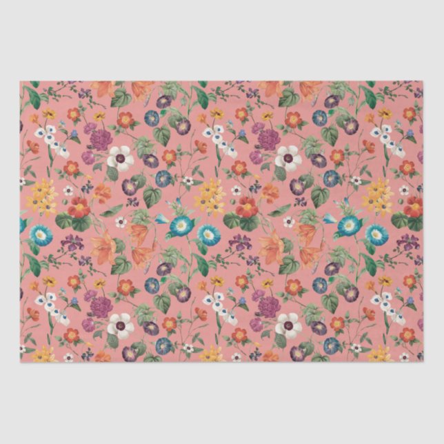 Floral pattern  tissue paper (Front)