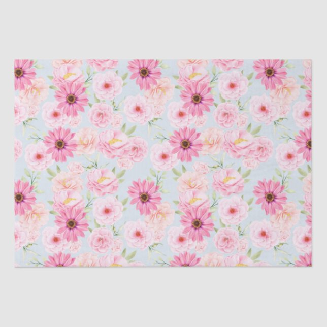 Floral pattern  tissue paper (Front)