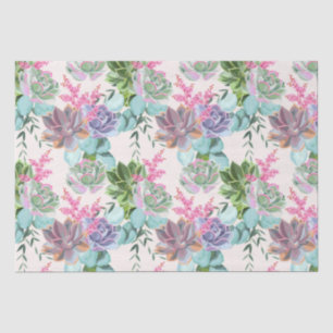 Floral pattern tissue paper