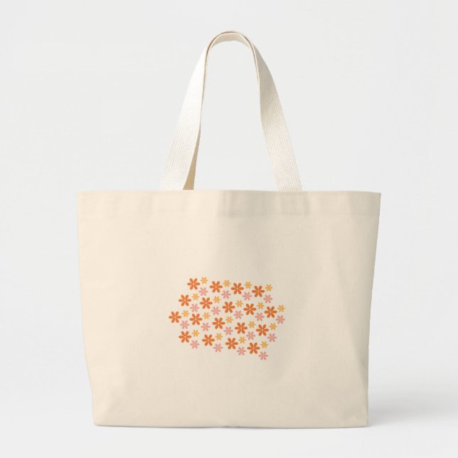 Floral Pattern Tote Bag – Reusable Eco-Friendly (Front)