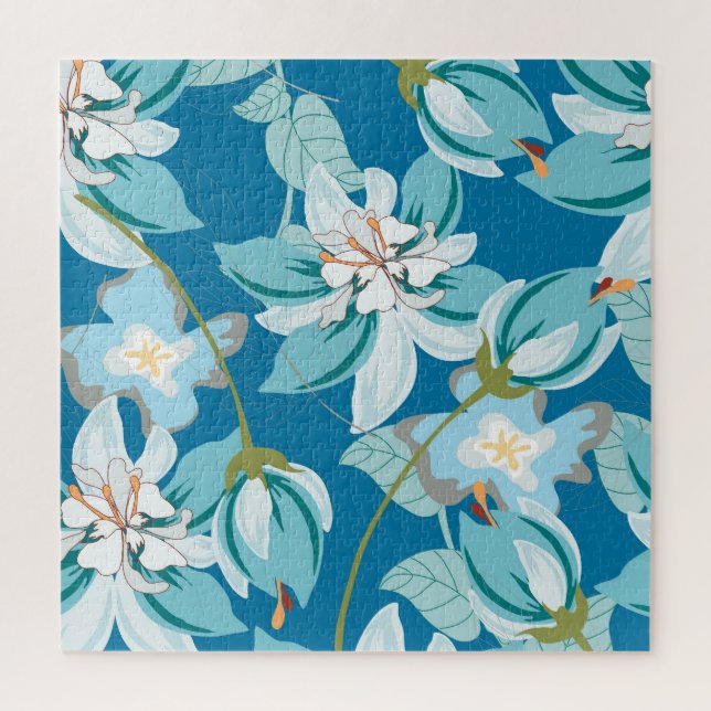 Floral pattern, versatile flower design. jigsaw puzzle (Vertical)