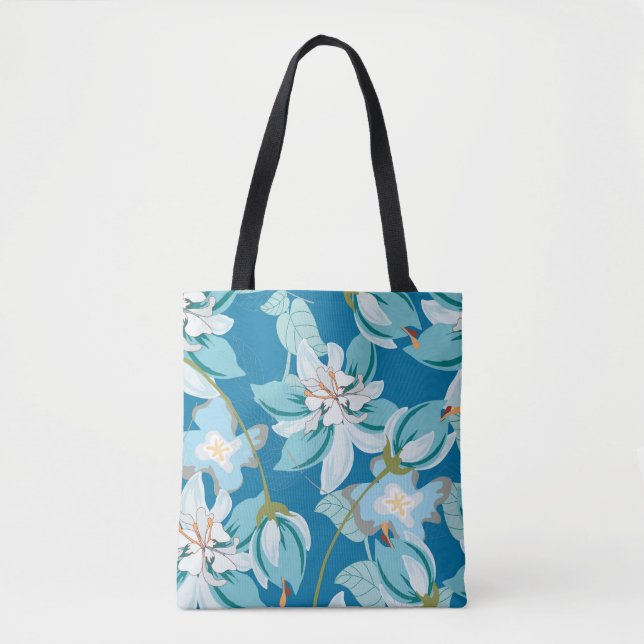 Floral pattern, versatile flower design. tote bag (Front)