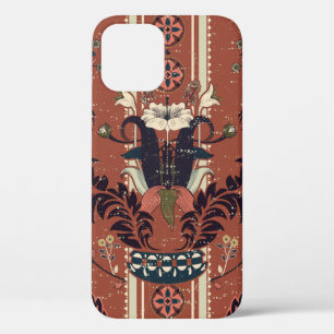 floral pattern, victorian style. Floral bouquet wi iPhone 12 Case